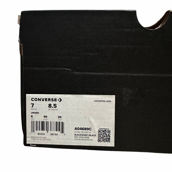 ❤️Converse Chuck Taylor All Star Cruise Hi Sz 7 Men's Casual Shoes Black A04689C - Picture 7 of 10